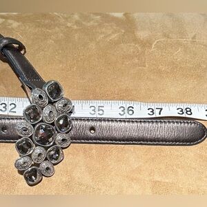 Brighton Brown Metallic Belt 32